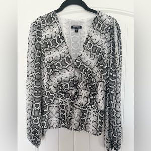 Women’s Express Snake Print Blouse